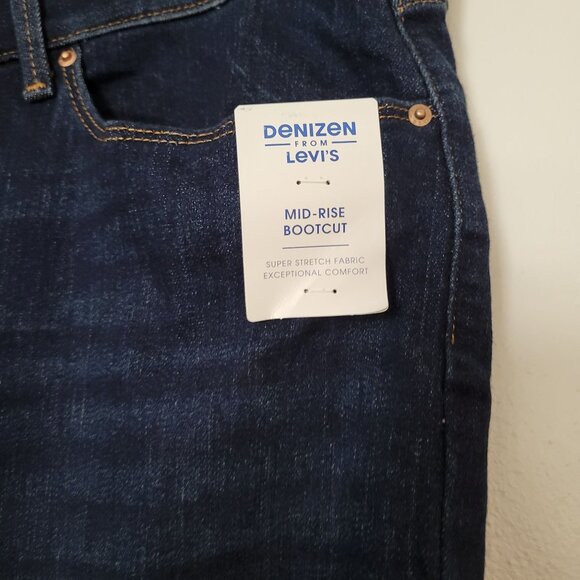 Denizen From Levis Mid-Rise Bootcut Stretch Denim Jeans Size 26 - Picture 6 of 7